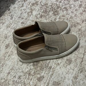 DV by Dolce Vita Women's Taupe Slip-On Sneakers